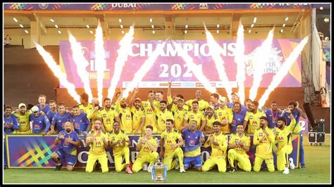 Csk Players And Staff Celebrate Fourth Ipl Trophy With Familys In Ipl ...