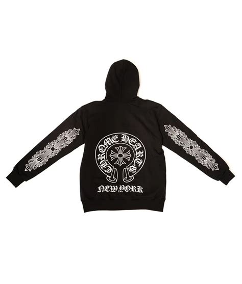 Black Zip Up Chrome Hearts New York Hoodie - Jackets Creator