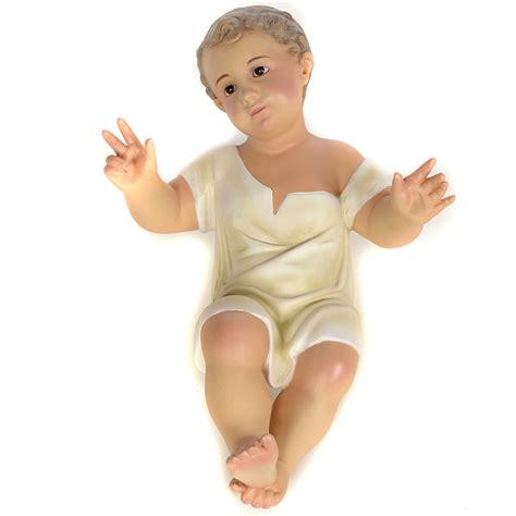 Baby Jesus statue in wood pulp, 35cm (fine decor.) | online sales on ...