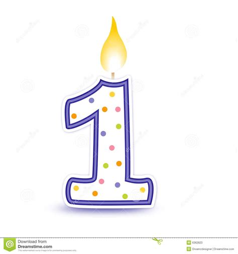 Number 1 Birthday Candle Clip Art | Images and Photos finder