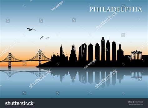 Philadelphia Skyline Vector Illustration Stock Vector (Royalty Free ...