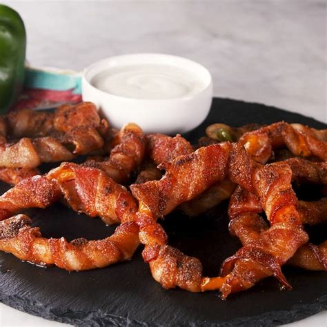 Bacon Wrapped Bell Pepper Rings - 5* trending recipes with videos