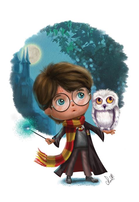 Cartoon Harry Potter Drawing