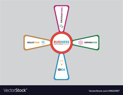 Infographics banner template design Royalty Free Vector