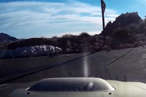 Car Crashes Off Cliff, Driver Has Hilarious Response [VIDEO]