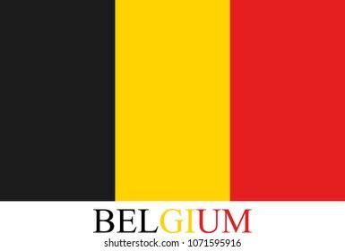 Belgium Flag Vector Outline Illustration Abstract Stock Vector (Royalty ...