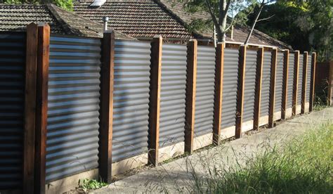 Corrugated metal fence, Backyard fences, Metal fence