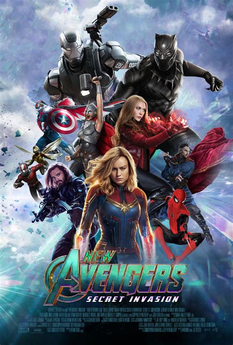 New Avengers Secret Invasion Poster | Marvel superhero posters, Captain ...