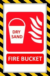 Signage Shop DRY SAND FIRE BUCKET : Amazon.in: Industrial & Scientific