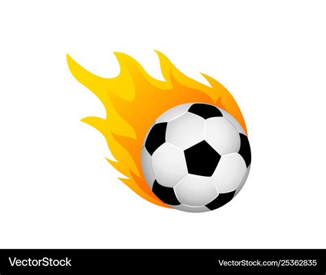 Soccer Balls With Flames