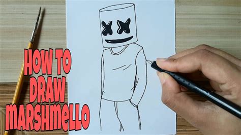 How To Draw Marshmello Drawing Step By Step Drawing How To Draw ...