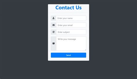 19+ Bootstrap Contact Form Examples Code Snippet - OnAirCode