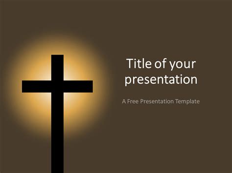 Christian Cross Template for PowerPoint and Google Slides