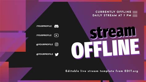 Conception de bannières Twitch modifiables en ligne