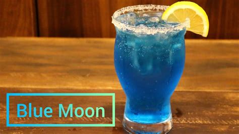 Blue Moon How to Make a blue Moon drink | blue drink - YouTube