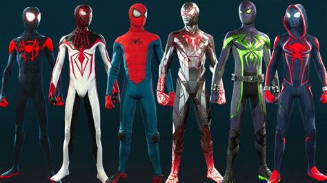 Todos os 20 trajes do Homen-Aranha - Spider-Man: Miles Morales - YouTube