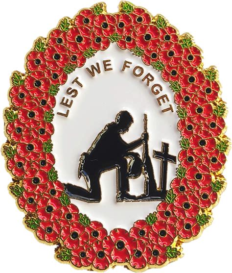 best badge 2023 Poppy Badges Pins Remembrance Day Pin Badges lest We ...