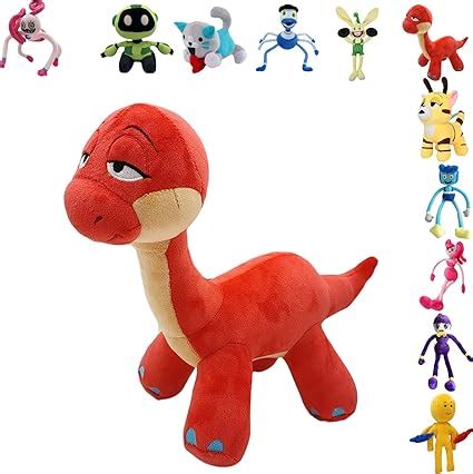 BOBT Poppy Playtime Plush Bron, 10.6in Soft Dinosaur Plush Toy, Huggy ...