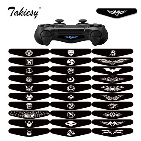 200 PCS Stickers For Sony Play station 4 PS4 controller LED Light Bar ...