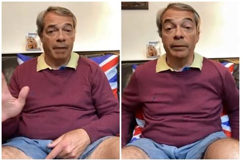 Nigel Farage mocked after wearing short shorts during…