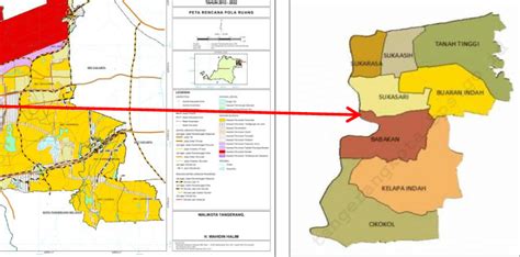 Map of research site in Tangerang sub-district, Tangerang City of ...