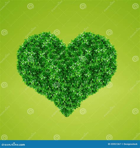 Green Heart Sign stock illustration. Illustration of clean - 25951367