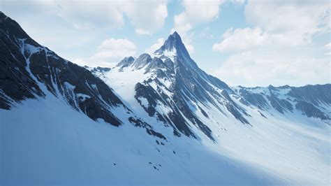 Snowy Mountains Landscape in Environments - UE Marketplace