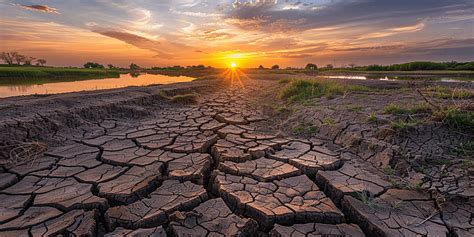 Cracked Earth Drought And Water Scarcity Visualized Background, Drought ...