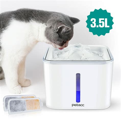 Petacc 3.5L Large Capacity Cat Water Fountain Energy-saving Automatic ...