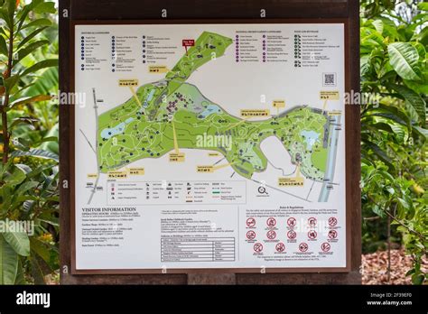 2021. Map update of Singapore Botanic Gardens Stock Photo - Alamy