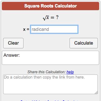 Square Root Calculator