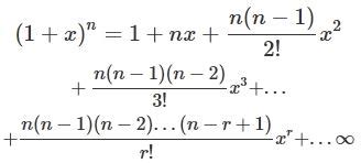 Simple Applications Of Binomial Theorem - W3schools