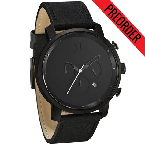 Classic Black Silver | Mvmt watches, Black leather watch, Watches for men