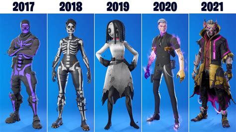 Evolution of Halloween Skins in Fortnite! (2017-2021) - YouTube