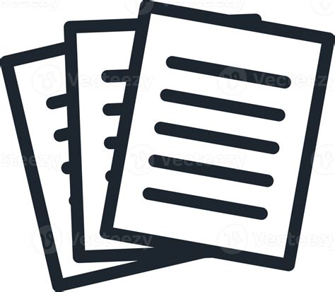 Stack of Documents icon. 22951451 PNG