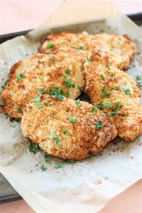 Air Fryer Panko Chicken Cutlets - Fresh Water Peaches