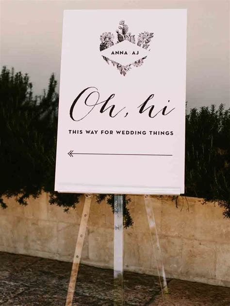 16 Hilarious and Cheeky Wedding Sign Ideas You Can Steal | TheKnot.com ...