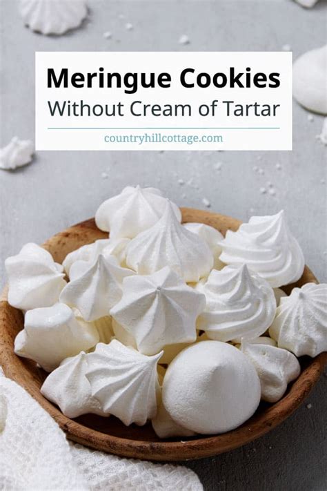 Meringue Cookies Without Cream of Tartar