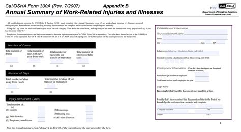 Osha Form 300a Posting Requirements 2023 - Printable Forms Free Online