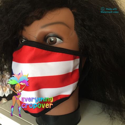 Puerto Rico Flag Face Mask Carnival J'ouvert Dust Mask / | Etsy