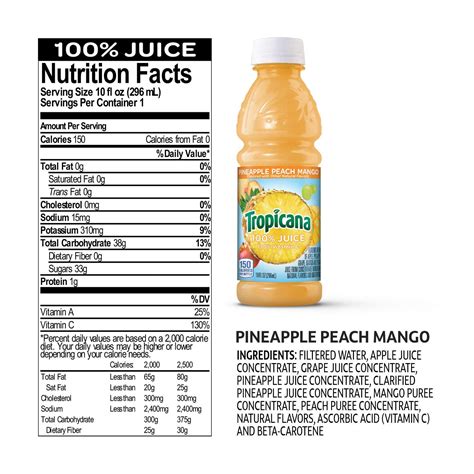 33 Tropicana Orange Juice Label - Labels Database 2020