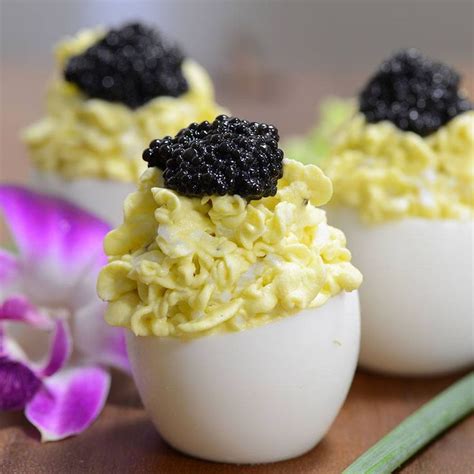 Caviar Deviled Eggs Recipe | Recipe | Gourmet recipes, Deviled eggs ...