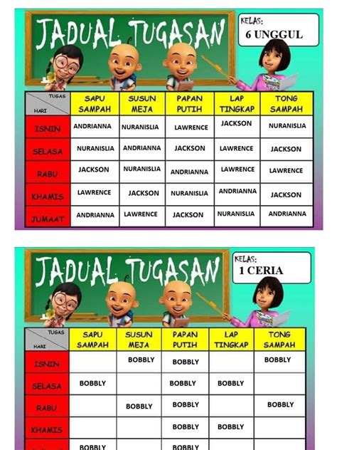 Jadual Bertugas | PDF