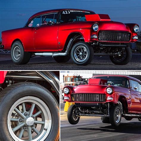 Steve Wing’s 55 Chevy Gasser from Hot Rod Drag Week rolling ...