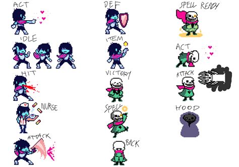 my old sprites for a DELTARUNE mod (don't work anymore) by Drunkleg on ...