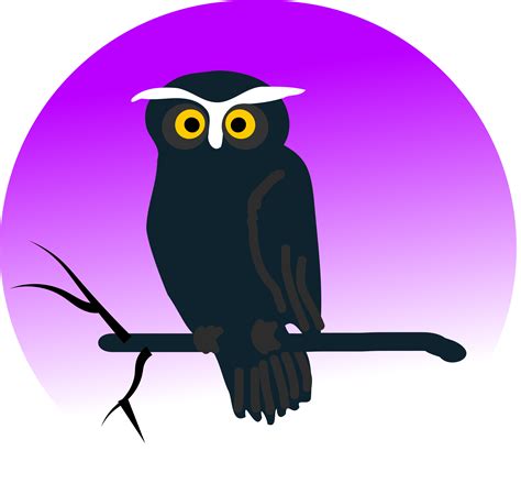 Clipart - Halloween owl