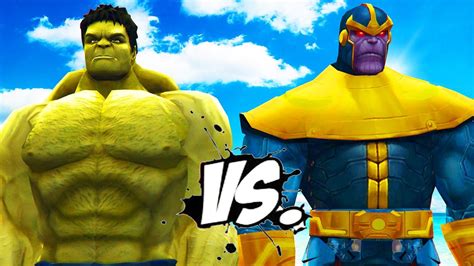 HULK vs. THANOS - EPIC BATTLE - YouTube