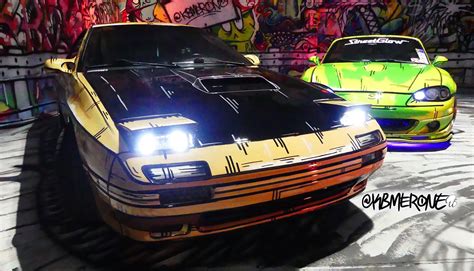 Graffiti Artist Paints Incredible Initial D Manga-Style Art Cars