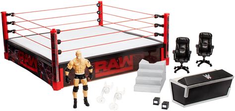 WWE Elite Collection Raw Main Event Ring Playset: Amazon.com.au: Toys ...