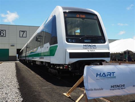 Honolulu Gets First Look at New Transit System Rail Cars | Hitachi in ...